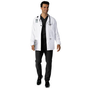 <span class=keywords><strong>Blouse</strong></span> de <span class=keywords><strong>laboratoire</strong></span> médicale <span class=keywords><strong>jetable</strong></span> XINYANGYI, respirante, douce, en PE et élasthanne, uniforme court pour médecins et personnel, vêtements pour le personnel des hôtels et des hôpitaux - Product Image 2