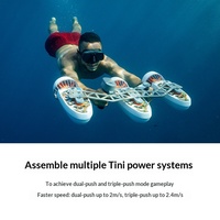 Propulseur sous-marin portable White Shark Tini à conception modulaire transfrontalière pour la natation et les jeux aquatiques