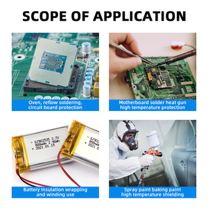 1-chịu nhiệt Nhiệt Báo Chí Thăng hoa băng không có dư hổ phách Pi phim Silicone keo kaptons polyimide tự dính nóng chảy - Product Image 4