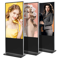 Affichages numériques pour intérieur, kiosque intelligent vertical de 32 à 85 pouces, écran LCD sur pied, publicité, panneau IPS, tactile capacitif