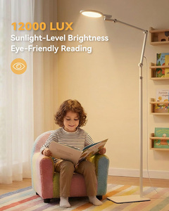 <span class=keywords><strong>Lampe</strong></span> de sol LED 2 en 1 avec lumière de thérapie par la lumière <span class=keywords><strong>du</strong></span> <span class=keywords><strong>jour</strong></span> 12000 Lux et lumière rouge 670 nm pour la lecture et la relaxation - Product Image 5