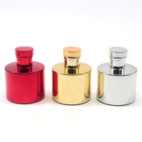 FENGJUN – bouteille de luxe de haute qualité, en verre rouge galvanisé, diffuseur de parfum avec boîte à bouchons, vente en gros