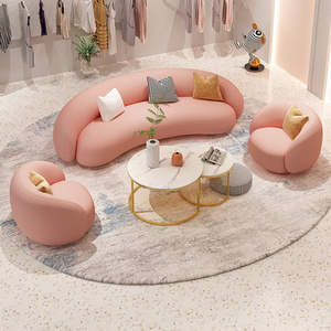 Ordic-sofá de tela de terciopelo para salón de belleza, mueble para tienda de ropa - Product Image 2