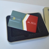 Clé USB 2.0 OEM, carte de crédit et de visite en plastique, 1 4 32 64 go