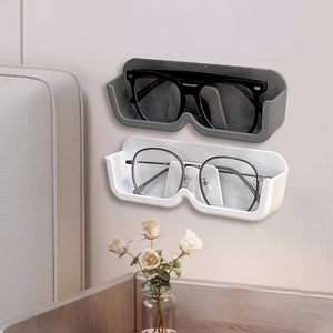 Estante para guardar gafas, caja de almacenamiento de gafas de sol resistente a la presión para montar en la pared junto a la cama del baño, soporte de pared para gafas graduadas - Product Image 2