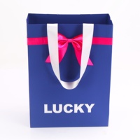 Grand emballage cadeau de Noël personnalisé magnétique parfum personnalisé luxe carton bleu sac en papier et boîte en papier costume