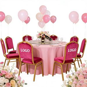 Silla de Comedor de Lujo al por Mayor con Cubierta de Aluminio, Moderna, para Salón de Reuniones, Banquetes y Bodas - Product Image 2