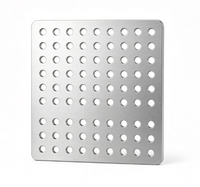 Plaque en acier inoxydable perforée par électroérosion à fil CNC de précision 304 316, taille personnalisée, tôle métallique industrielle perforée pour filtration