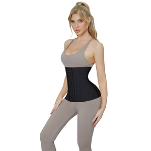 Corset <span class=keywords><strong>de</strong></span> maintien <span class=keywords><strong>de</strong></span> <span class=keywords><strong>la</strong></span> taille en latex XXS pour femme, contrôle du ventre, entraînement sportif, gaine pour <span class=keywords><strong>la</strong></span> perte <span class=keywords><strong>de</strong></span> poids, shapewear - Product Image 6