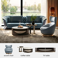 Ensemble de canapés modulaires sectionnels 1+2+3, meubles de salon modernes, canapé pour salon et chambre à coucher, couleur de cuir personnalisable luxueuse