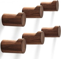 Crochets muraux en bois naturel, crochets à manteaux en bois faits à la main, crochets rustiques pour chapeaux, robustes pour suspendre les serviettes et les vêtements