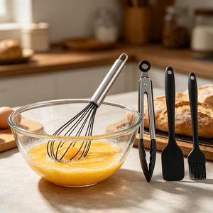 Accessoires de cuisine, 5 pièces, outils de cuisson antiadhésifs, spatules en silicone résistantes à la chaleur - Product Image 2