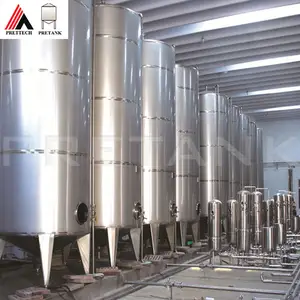 Outdoor 20,000L Stainless Steel 304 Edible Oil Storage Tank For Olive Oil Processing