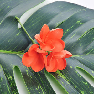 Fabrika tedarikçisi 8 renk EVA köpük 3-Plumeria saç Pick Hula kız dans Hawaii yapay Frangipani çiçek - Product Image 5
