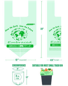 BEIDOU-PAC 3 Gallon <b>Compostable</b> Trash Bags, 200 <b>Small</b> Kitchen <b>Compost</b> Bags With Handle - Product Image 5