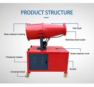 Canon <span class=keywords><strong>à</strong></span> poussière industriel <span class=keywords><strong>à</strong></span> portée de 100 m, machine <span class=keywords><strong>à</strong></span> poussière lourde pour chantier de construction et exploitation minière - Product Image 3
