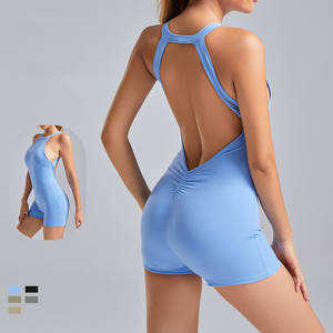 Vêtements de sport pour femmes Vêtements de yoga une pièce Vêtements de course à pied serrés Sport Romper Bodysuit Séchage rapide Fitness Workout Yoga Jumpsuit - Product Image 6