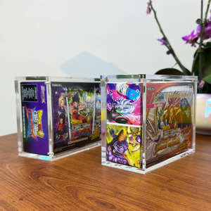 Boîte de protection en acrylique transparente personnalisée TCG pour jeu de cartes <span class=keywords><strong>Dragon</strong></span> <span class=keywords><strong>Ball</strong></span> <span class=keywords><strong>Super</strong></span>, présentoir pour booster box, étui pour <span class=keywords><strong>DRAGON</strong></span> <span class=keywords><strong>BALL</strong></span> Z:KAKAROT Season Pass - Product Image 3