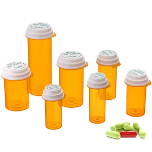 Bán buôn tùy chỉnh tốt nhất 30dr 120ml <span class=keywords><strong>Pill</strong></span> y tế lọ chai rõ ràng con kháng đảo ngược nắp lọ thuốc chai - Product Image 2