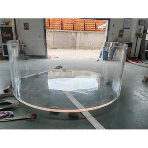 Coluna redonda de acrílico transparente comercial personalizada para aquário grande aquário - Product Image 1