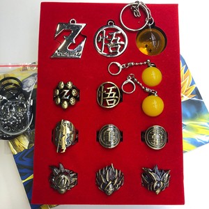 Ensemble de bijoux de cosplay, charme boule de cristal Goku <span class=keywords><strong>Super</strong></span> <span class=keywords><strong>Saiyan</strong></span> 1-7 étoiles, bague et collier d'anime, coffret cadeau - Product Image 4