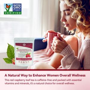 Chinaherbs - Hojas de Frambuesa Roja Secas 100% Puras, Té de Frambuesa Orgánico para el Ciclo Menstrual, Calienta el Útero, Fertilidad Femenina - Product Image 6