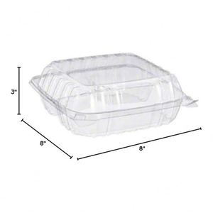 Disposable Clamshell 2 3 <b>Compartment</b> Blister Tray MFPP Plastic <b>Lunch</b> Food Packaging <b>Boxes</b> Hinged Container - Product Image 4