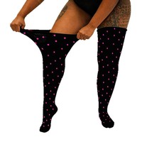 Chaussettes de compression montantes grande taille pour femmes, à compression graduée, pour mollets larges, idéales pour les voyages, le travail et le quotidien