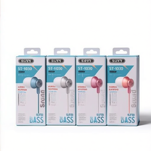 Auricolari stereo Soyt St-1030 con microfono Auricolari musicali cablati Super Bass 12 pezzi - Product Image 2