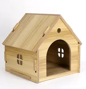 공장 맞춤형 작은 동물 집 나무 개 집 작은 개를위한 실내 개집