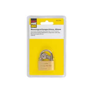 EASY WORK heavy brass <b>padlock</b> / cadenas / messing hangslot - Product Image 2