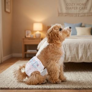 (XL, 10 pièces) Couches jetables pour chien femelle, grandes, super absorbantes et anti-fuites, pour chien en chaleur, excitables - Product Image 1