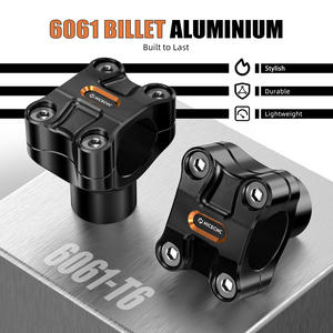 Rehausseurs de guidon en aluminium NICECNC de 2 pouces pour guidon de 1,25 pouces pour Harley Dyna <span class=keywords><strong>CVO</strong></span> Fat Bob FXDFSE FXDFSE2 Fat Bob FXDF Low Rider FXDL - Product Image 5