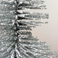 Mini sapin de Noël en forme d'étoile, arbres artificiels de haute qualité, personnalisés, avec base de table, lumières LED, matériau PE