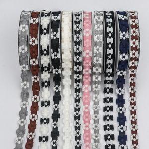 Ruban en velours de polyester écologique coloré de 1 cm avec motif floral imprimé, 10 yards, pour boîtes cadeaux de Noël DIY et nœuds faits main - Product Image 4