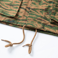 Ensemble Uniforme Tactique ACU Camouflage Lézard Orange Burkina Faso, Veste et Pantalon en Tissu Ripstop TC 65/35 230 g/m² pour Entraînement sur le Terrain