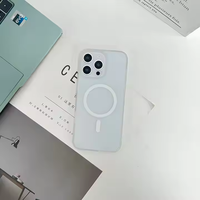 Coque de téléphone portable magnétique en PC rigide dépoli antichoc pour iPhone 16 15 Pro Max, compatible avec la recharge sans fil, vente en gros