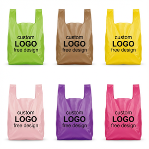 Sacs en plastique personnalisés avec logo, sacs T-shirt, sacs gilet, emballages cadeaux, sacs promotionnels, sacs de courses, sacs en plastique « Merci » pour entreprises - Product Image 2