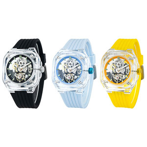 Mouvement squelette JX.W2102 avec verre saphir et balancier à 6 heures, calibre pour la fabrication de montres OEM - Product Image 3