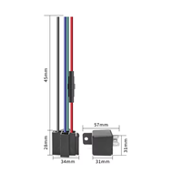 Rastreador GPS GSM/GPRS con aplicación para Android/iOS y PC, Mini Rastreador para Auto 2G, Fácil de Ocultar, Rastreo Global Beidou LBS, 1 Año de Garantía, GT67