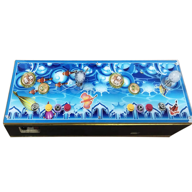 DIY Custom Iron Box Bill Acceptor Installation 35 in 1 Game Console 2 Player Fish Game Console Handheld Fish Table Console