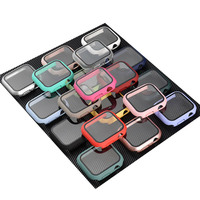 Funda Protectora para Reloj Inteligente con Cristal Templado, Compatible con Apple Watch Serie 3, 5, 6, 7, 8, 9, Tamaños 38mm, 40mm, 41mm, 42mm, 44mm, 45mm, Venta al Por Mayor