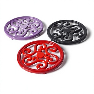 Nouveau dessous-de-<span class=keywords><strong>plat</strong></span> en céramique de style chinois, résistant à la chaleur et anti-brûlure, pour bols, assiettes, table à manger, décoration intérieure - Product Image 1