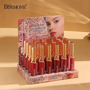 24 cái/hộp Chất lượng cao PREMADE Lipgloss cơ sở <span class=keywords><strong>venfor</strong></span> sắc tố matte và ánh sáng lung linh Lipgloss - Product Image 1