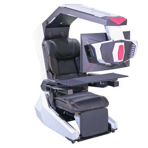 Fauteuil inclinable zéro gravité de haute qualité au design moderne avec massage et réglage, Imperator Works <span class=keywords><strong>Cluvens</strong></span> R1pro, pour 3 écrans - Product Image 6