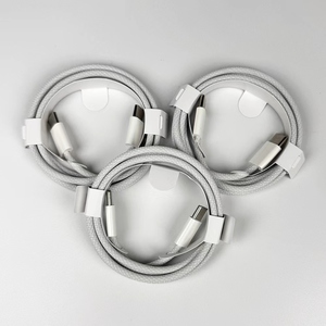 타입 <span class=keywords><strong>C</strong></span> to <span class=keywords><strong>C</strong></span> 나일론 브레이디드 코드 고속 충전 데이터 케이블 <span class=keywords><strong>USB</strong></span> <span class=keywords><strong>3</strong></span>.0 3A 60W 화이트 PD <span class=keywords><strong>USB</strong></span>-<span class=keywords><strong>C</strong></span> 케이블 아이폰 15 16 17용 - Product Image 1