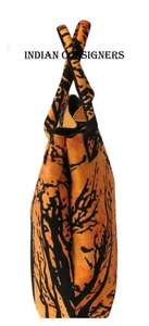 Fait à la main beau coton forêt arbre conception femmes sac à bandoulière dames sac à main avec chaînes fermeture éclair pour faire du shopping indien expéditeurs - Product Image 5