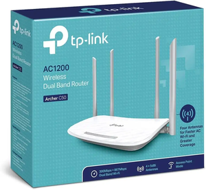 Routeur sans fil double bande Tp-<span class=keywords><strong>link</strong></span> Archer <span class=keywords><strong>C50</strong></span> Ac1200 Routeur sans fil Ethernet Tplink Wifi - Product Image 5