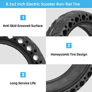 No neumático 8 1/2 2 reemplazo de neumático de goma sólida Cityneye Scooter Eléctrico M365/Pro/MI3 <span class=keywords><strong>rueda</strong></span> Honeycomb neumático piezas de repuesto - Product Image 4