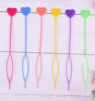 Perline in Silicone Rotonde Non Tossiche per Decorazione Quotidiana dei Capelli